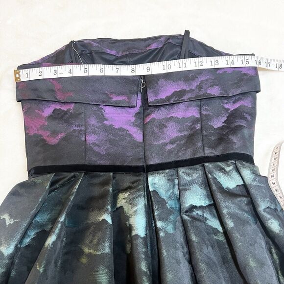 Pamella Roland Cloud Jacquard Ombré Dress Gown NWT Sz 6 - Picture 12 of 14